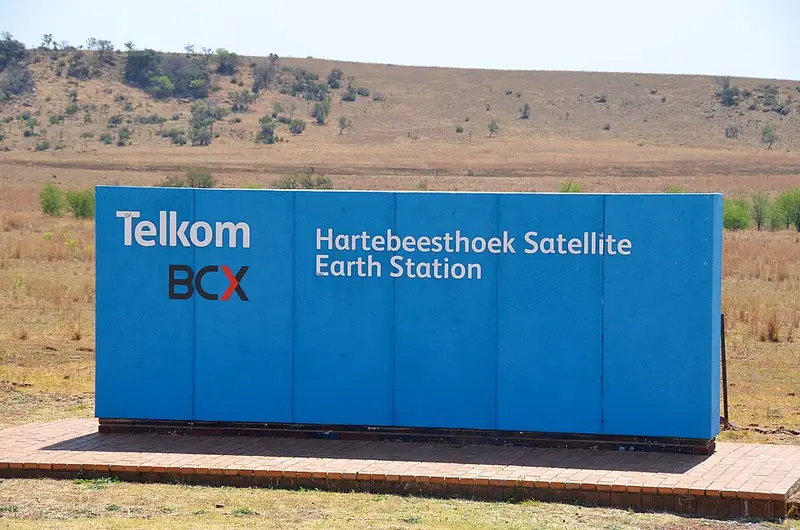 Entrance at Telkom (BCX) Hartebeesthoek Satellite Earth Station