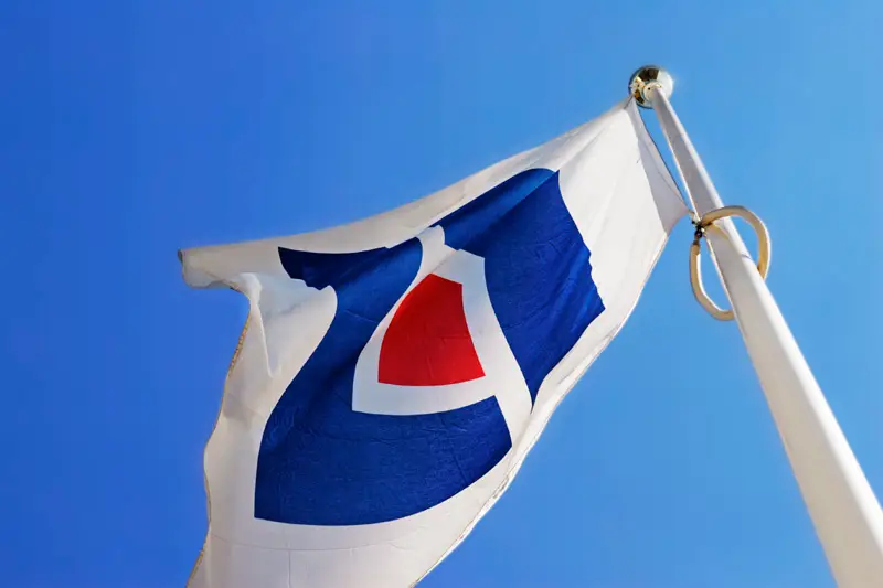 Lansforsakringar-flagga