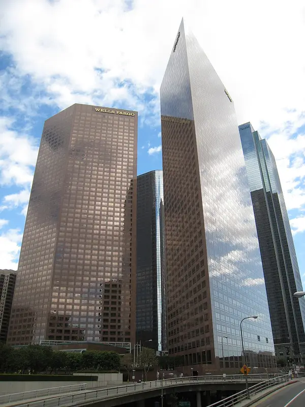 Wells Fargo Center in downtown Los Angeles, California