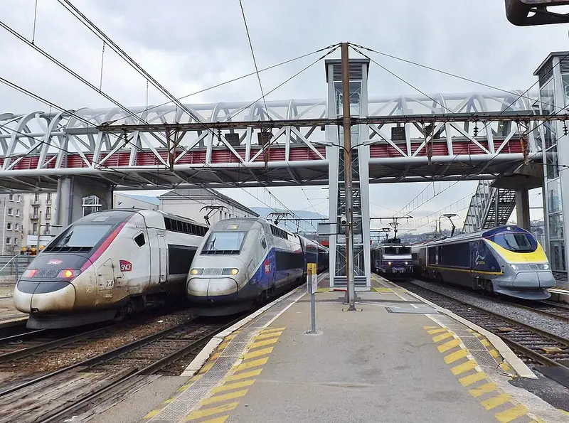 Service d'hiver en gare de Chambéry (2016)