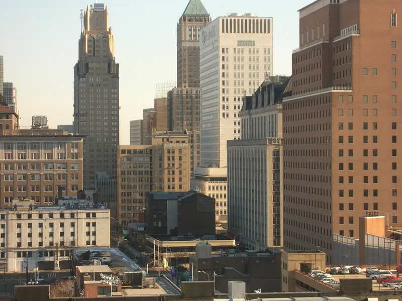 Newark skyline Prudential Headquarters